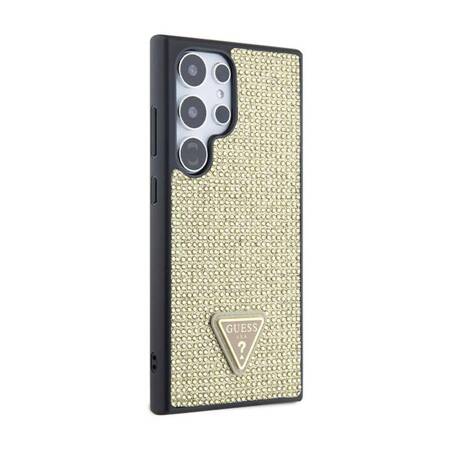 Guess Rhinestone Triangle - Etui Samsung Galaxy S24 Ultra (złoty)