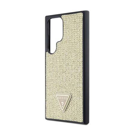 Guess Rhinestone Triangle - Etui Samsung Galaxy S24 Ultra (złoty)