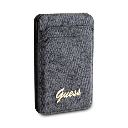 Guess Wallet Cardslot Stand MagSafe 4G Classic Logo - Portfel magnetyczny z funkcją standu (czarny)