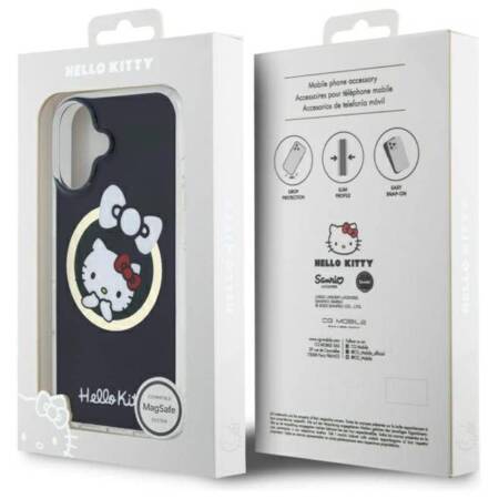 Hello Kitty IML Fun Bow MagSafe - Etui iPhone 16 (czarny)