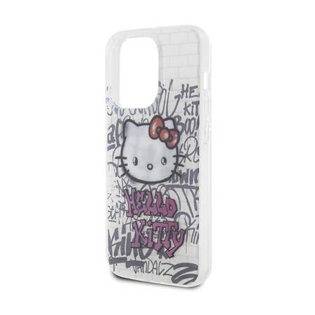 Hello Kitty IML Kitty On Bricks Graffiti - Etui iPhone 13 Pro (biały)