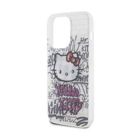 Hello Kitty IML Kitty On Bricks Graffiti - Etui iPhone 15 Pro Max (biały)