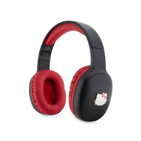 Hello Kitty Metal Logo Oval Shape - Bezprzewodowe słuchawki nauszne Bluetooth V5.3 (czarny)