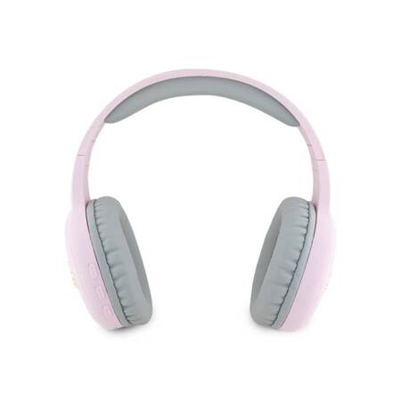 Hello Kitty Metal Logo Oval Shape - Bezprzewodowe słuchawki nauszne Bluetooth V5.3 (różowy)