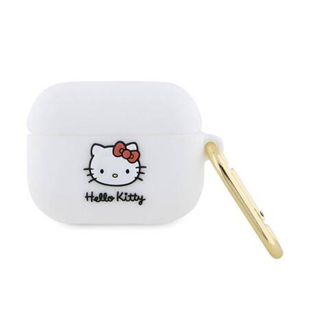 Hello Kitty Silicone 3D Kitty Head - Etui AirPods Pro (biały)