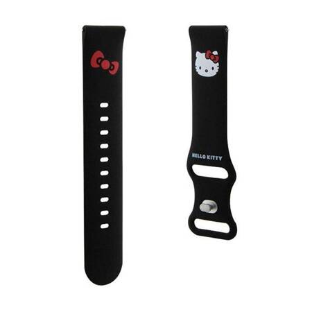 Hello Kitty Silicone Kitty Head - Pasek uniwersalny do smartwatcha 20 mm (czarny)