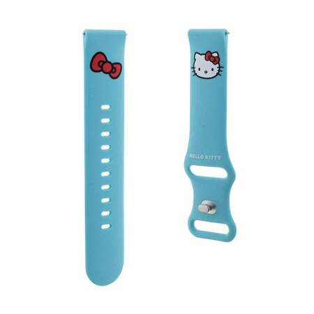 Hello Kitty Silicone Kitty Head - Pasek uniwersalny do smartwatcha 20 mm (niebieski)