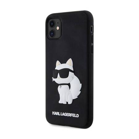 Karl Lagerfeld 3D Rubber NFT Choupette - Etui iPhone 11 (Czarny)