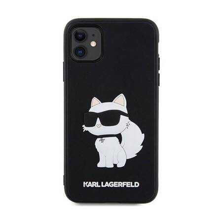 Karl Lagerfeld 3D Rubber NFT Choupette - Etui iPhone 11 (Czarny)