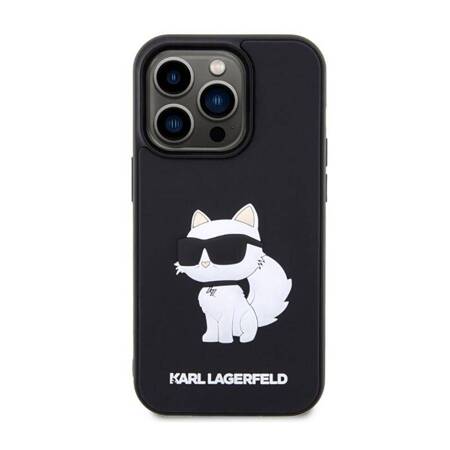 Karl Lagerfeld 3D Rubber NFT Choupette - Etui iPhone 14 Pro (Czarny)