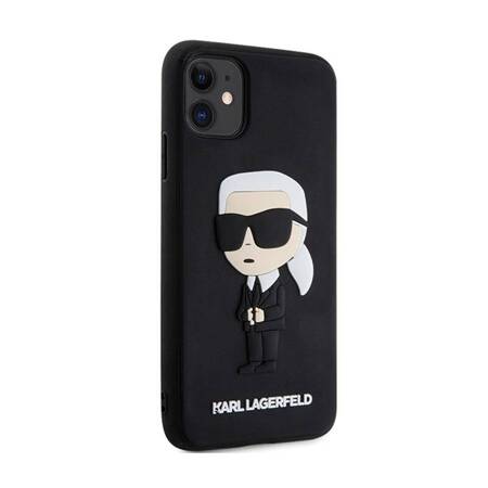 Karl Lagerfeld 3D Rubber NFT Ikonik - Etui iPhone 11 (Czarny)