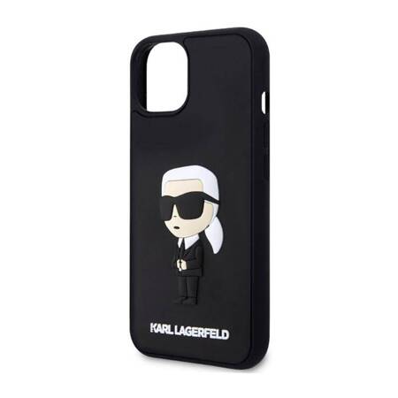 Karl Lagerfeld 3D Rubber NFT Ikonik - Etui iPhone 14 (Czarny)