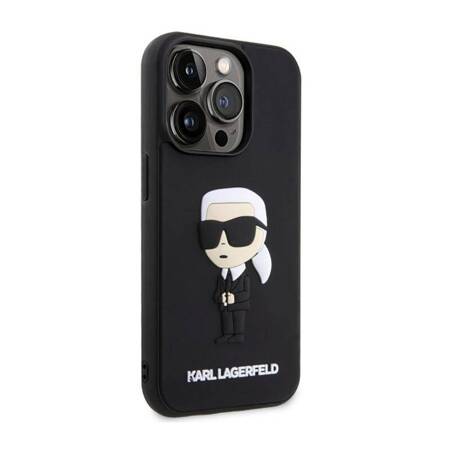 Karl Lagerfeld 3D Rubber NFT Ikonik - Etui iPhone 14 Pro Max (Czarny)