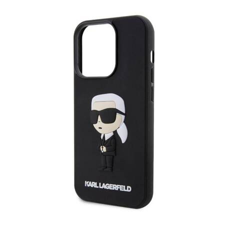 Karl Lagerfeld 3D Rubber NFT Ikonik - Etui iPhone 14 Pro Max (Czarny)