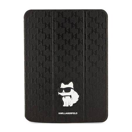 Karl Lagerfeld Folio Magnet Allover Saffiano Monogram NFT Choupette - Etui iPad 10.9" (2022) (Czarny)