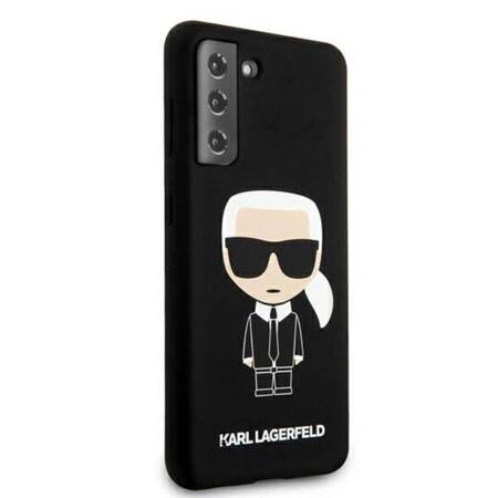 Karl Lagerfeld Fullbody Silicone Iconic - Etui Samsung Galaxy S21+ (Czarny)