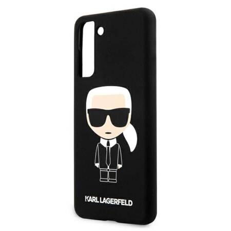 Karl Lagerfeld Fullbody Silicone Iconic - Etui Samsung Galaxy S21+ (Czarny)