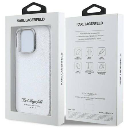 Karl Lagerfeld Hotel RSG - Etui iPhone 16 Pro Max (szary)