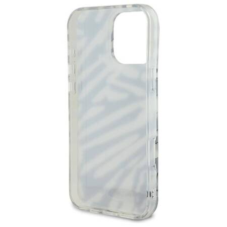 Karl Lagerfeld IML Zebra Pattern & Cord - Etui iPhone 16 Pro Max (czarny)