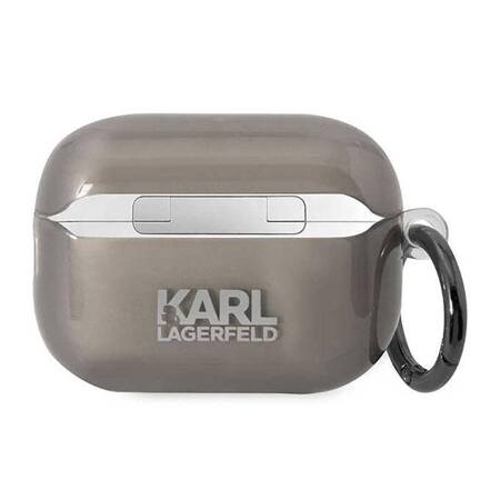 Karl Lagerfeld KKLAP2HNIKTCK Airpods Pro 2 cover czarny/black Ikonik Karl Lagerfeld