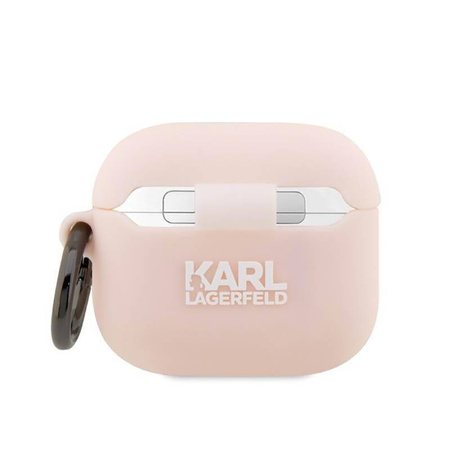 Karl Lagerfeld KLA3RUNIKP AirPods 3 cover różowy/pink Silicone Karl Head 3D