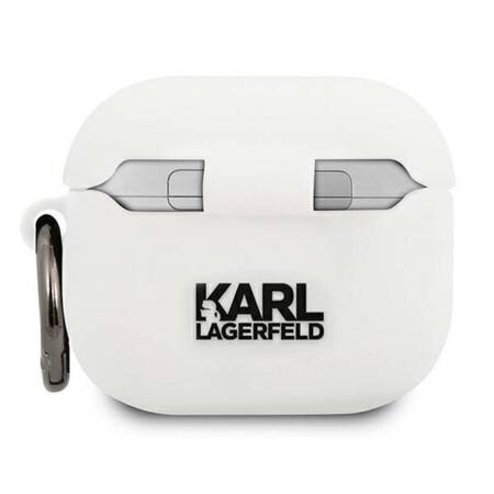 Karl Lagerfeld KLACA3SILCHWH Etui AirPods 3 cover biały/white Silicone Choupette