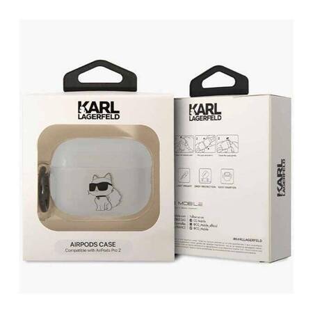 Karl Lagerfeld KLAP2HNCHTCT Airpods Pro 2 cover transparent Ikonik Choupette