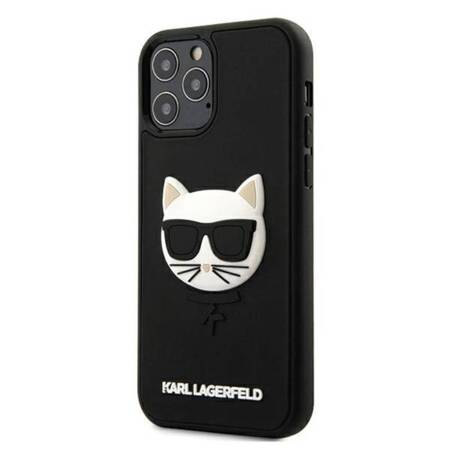 Karl Lagerfeld KLHCP12MCH3DBK iPhone 12 /12 Pro 6,1" czarny/black hardcase 3D Rubber Choupette