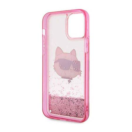 Karl Lagerfeld KLHCP12MLNCHCP iPhone 12/ 12 Pro 6,1" różowy/pink hardcase Glitter Choupette Head