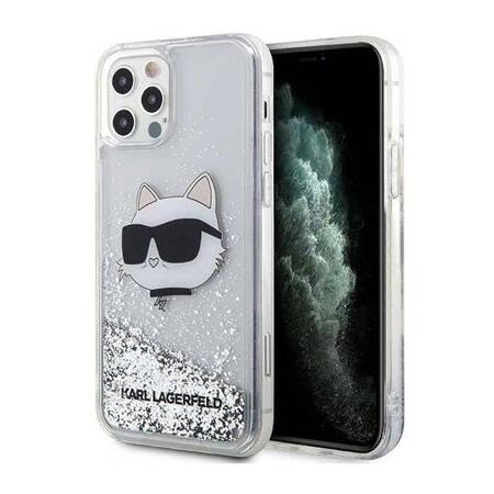 Karl Lagerfeld KLHCP12MLNCHCS iPhone 12/ 12 Pro 6,1" srebrny/silver hardcase Glitter Choupette Head