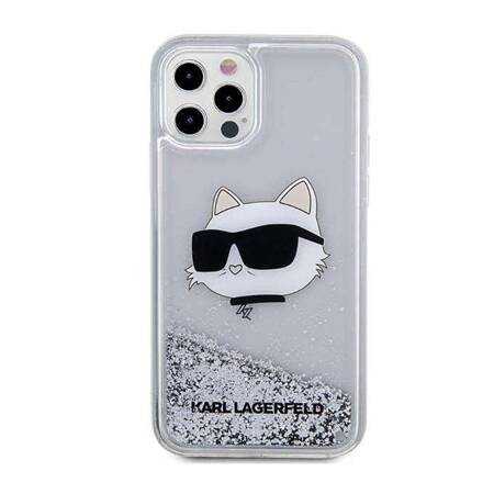 Karl Lagerfeld KLHCP12MLNCHCS iPhone 12/ 12 Pro 6,1" srebrny/silver hardcase Glitter Choupette Head