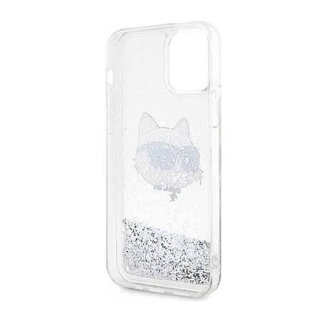 Karl Lagerfeld KLHCP12MLNCHCS iPhone 12/ 12 Pro 6,1" srebrny/silver hardcase Glitter Choupette Head