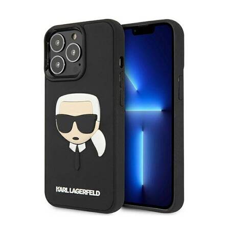 Karl Lagerfeld KLHCP13LKH3DBK iPhone 13 Pro / 13 6,1" czarny/black hardcase 3D Rubber Karl`s Head