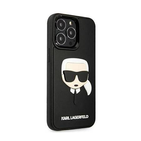 Karl Lagerfeld KLHCP13LKH3DBK iPhone 13 Pro / 13 6,1" czarny/black hardcase 3D Rubber Karl`s Head