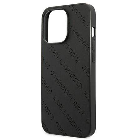 Karl Lagerfeld KLHCP13LPTLK iPhone 13 Pro / 13 6,1" hardcase czarny/black Perforated Allover