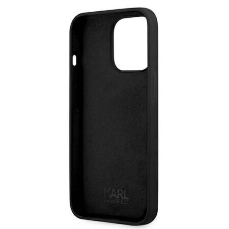 Karl Lagerfeld KLHCP13LSSKCK iPhone 13 Pro / 13  6,1" hardcase czarny/black Silicone Karl & Choupette