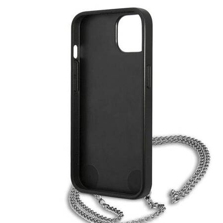 Karl Lagerfeld KLHCP13SPMK iPhone 13 mini 5,4" hardcase czarny/black Leather Textured and Chain