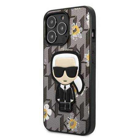 Karl Lagerfeld KLHCP13XPMNFIK1 iPhone 13 Pro Max 6,7" szary/grey Flower Ikonik Karl