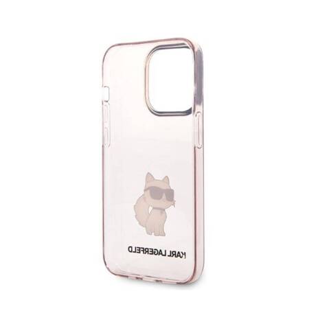 Karl Lagerfeld KLHCP14LHNCHTCP iPhone 14 Pro 6,1" różowy/pink hardcase Ikonik Choupette