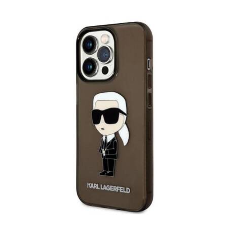 Karl Lagerfeld KLHCP14LHNIKTCK iPhone 14 Pro 6,1" czarny/black hardcase Ikonik Karl Lagerfeld