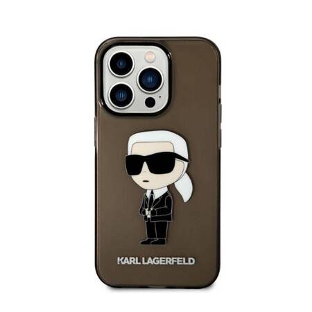 Karl Lagerfeld KLHCP14LHNIKTCK iPhone 14 Pro 6,1" czarny/black hardcase Ikonik Karl Lagerfeld