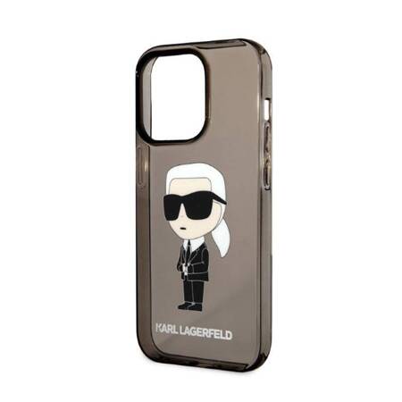 Karl Lagerfeld KLHCP14LHNIKTCK iPhone 14 Pro 6,1" czarny/black hardcase Ikonik Karl Lagerfeld