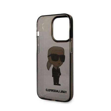 Karl Lagerfeld KLHCP14LHNIKTCK iPhone 14 Pro 6,1" czarny/black hardcase Ikonik Karl Lagerfeld