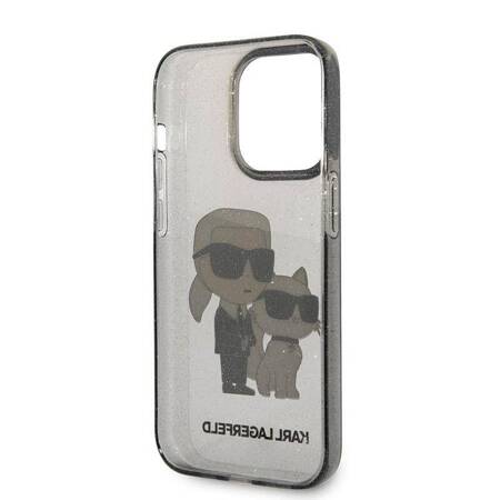 Karl Lagerfeld KLHCP14LHNKCTGK iPhone 14 Pro 6,1" czarny/black hardcase IML GLIT NFT Karl&Choupette