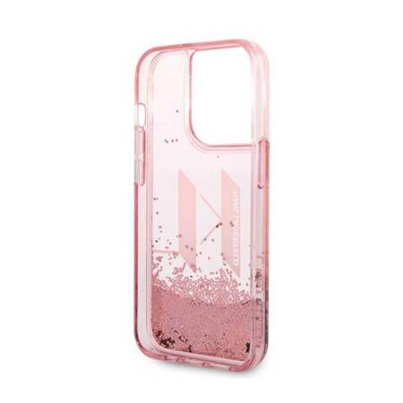 Karl Lagerfeld KLHCP14LLBKLCP iPhone 14 Pro 6,1" różowy/pink hardcase Liquid Glitter Big KL