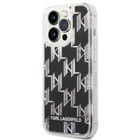 Karl Lagerfeld KLHCP14LLMNMK iPhone 14 Pro 6,1" hardcase czarny/black Liquid Glitter Monogram