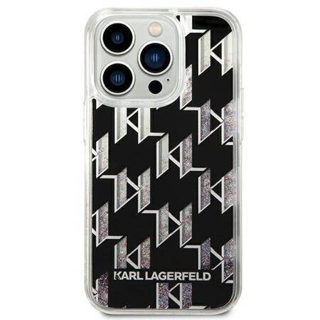 Karl Lagerfeld KLHCP14LLMNMK iPhone 14 Pro 6,1" hardcase czarny/black Liquid Glitter Monogram