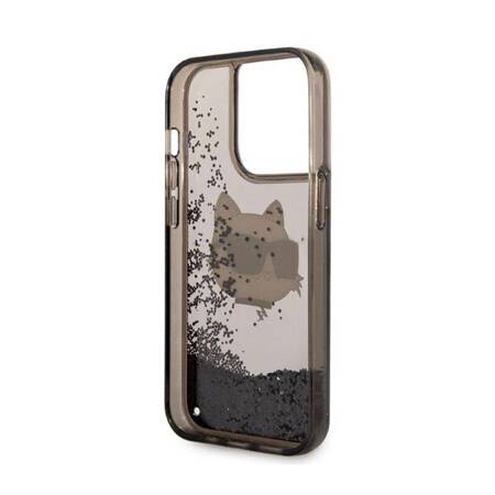 Karl Lagerfeld KLHCP14LLNCHCK iPhone 14 Pro 6,1" czarny/black hardcase Glitter Choupette Head