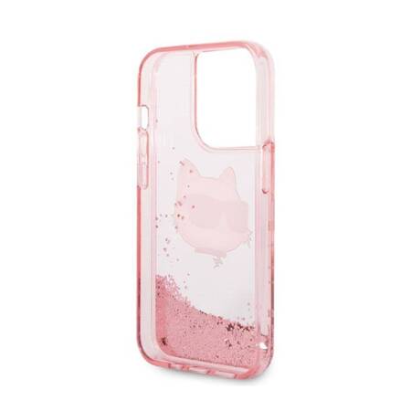 Karl Lagerfeld KLHCP14LLNCHCP iPhone 14 Pro 6,1" różowy/pink hardcase Glitter Choupette Head