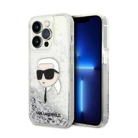 Karl Lagerfeld KLHCP14LLNKHCH iPhone 14 Pro 6,1" srebrny/silver hardcase Glitter Karl Head